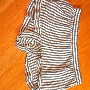Grey & White Stripped Shorts, Xhilaration, Size S